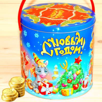 Недорогой детский новогодний подарок 1000 грамм во Власихе
