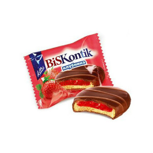 Тарталетки "БисКонтик" вкус клубники во Власихе