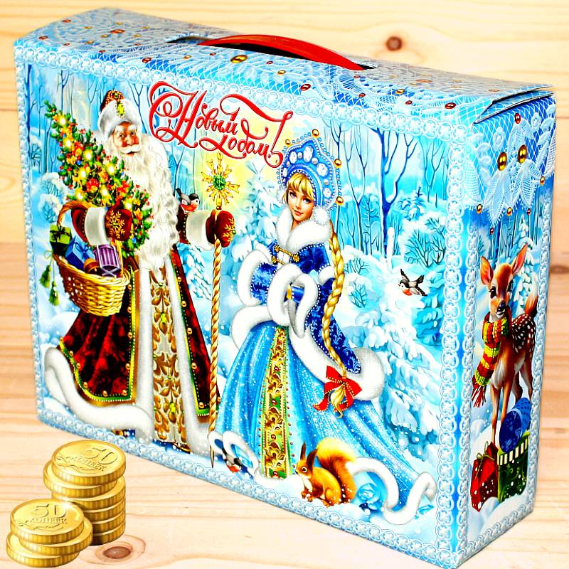 Недорогой детский новогодний подарок 1000 грамм во Власихе